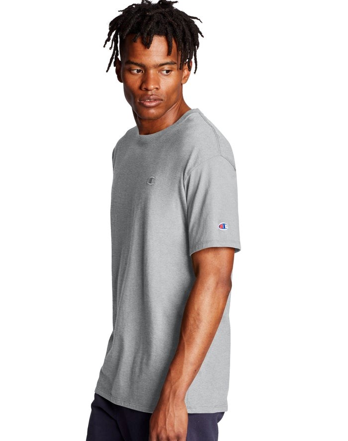 Champion Klassiska Jersey T-shirt Herr Grå | 2486573-WB