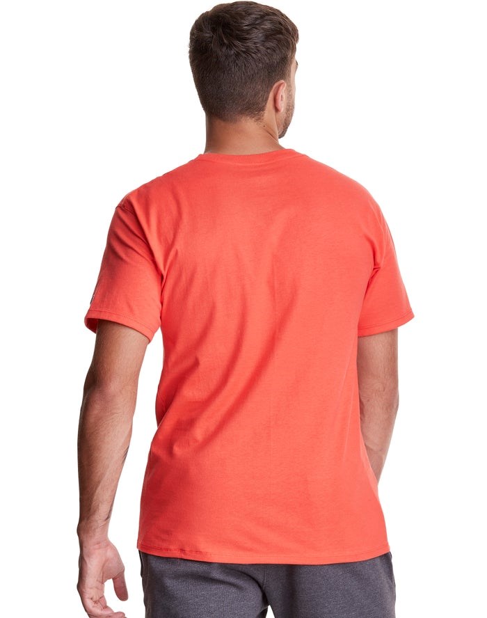 Champion Klassiska Jersey T-shirt Herr Orange | 4712685-GY