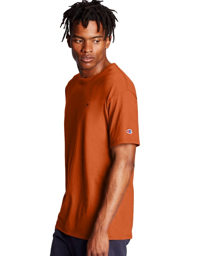 Champion Klassiska Jersey T-shirt Herr Orange | 7029361-FJ