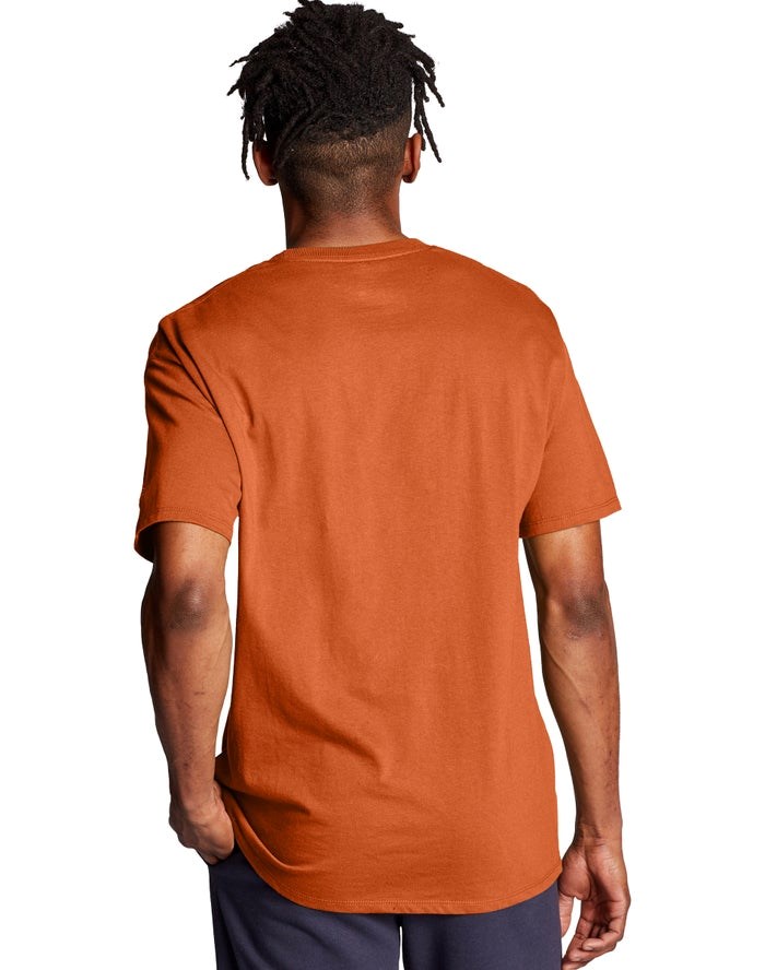 Champion Klassiska Jersey T-shirt Herr Orange | 7029361-FJ