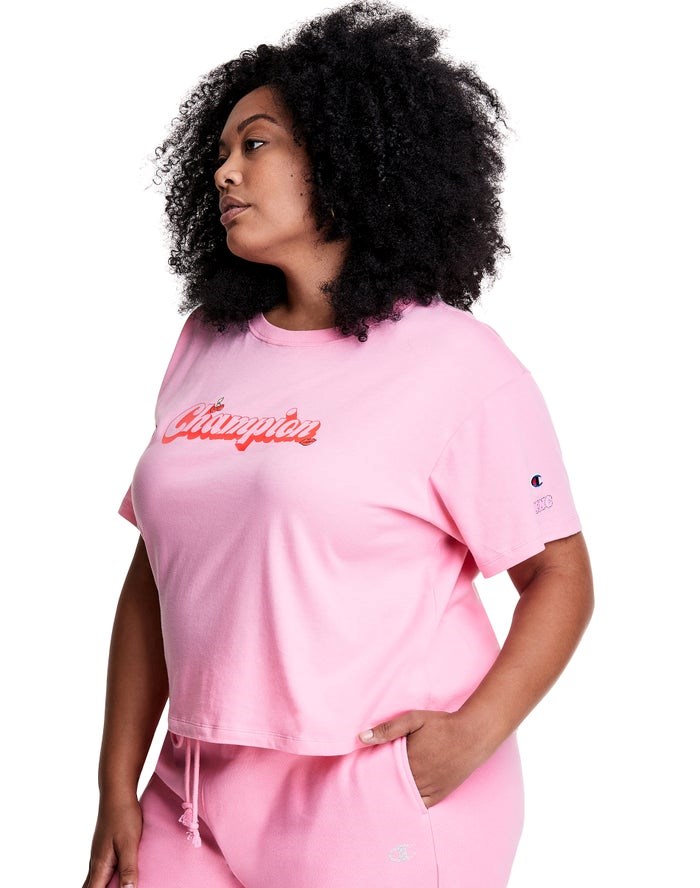 Champion Knc Beauty Plus Lätta Cropped Blast Dam Rosa | 8761420-PF