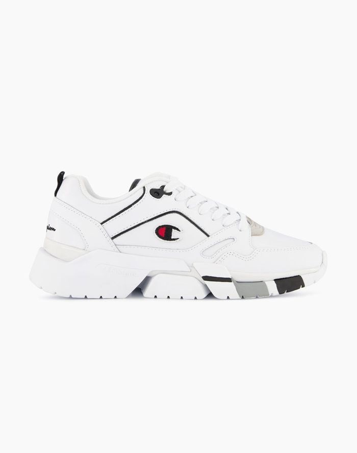 Champion Lander Läder Sneakers Dam Vita | 4637025-LC