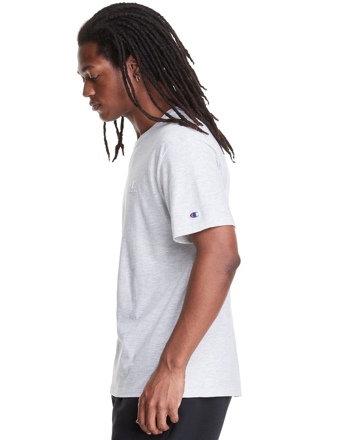 Champion Lätta C Logo Applique T-shirt Herr Vita | 4091832-LF