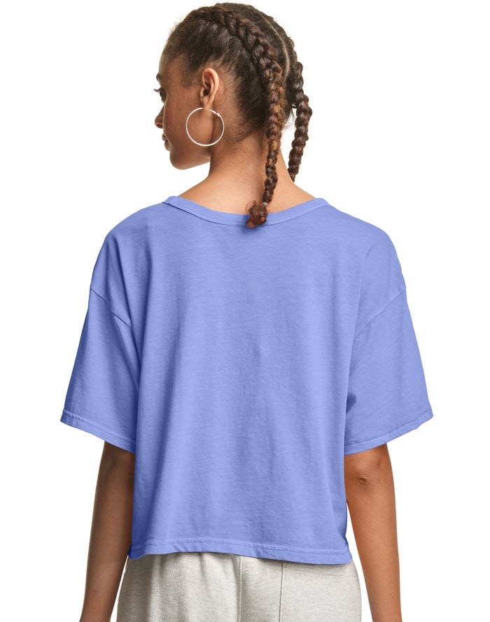 Champion Lätta Cropped Blast Dam Blå | 4612598-DE