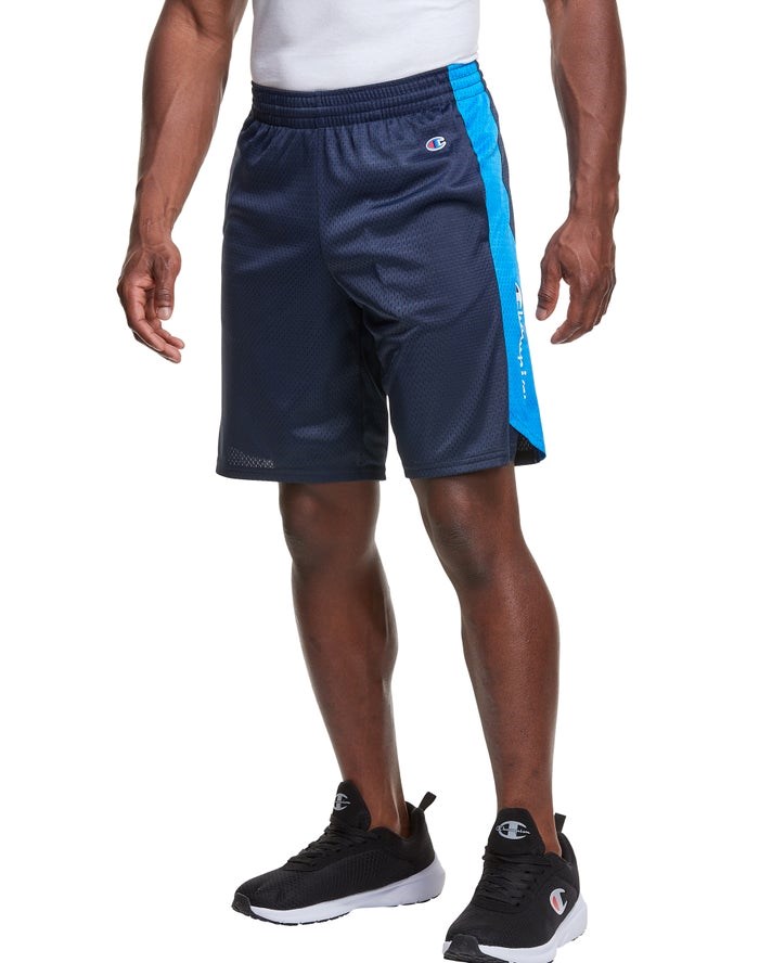 Champion Mesh Basketball Shorts Herr Marinblå | 4096532-YF