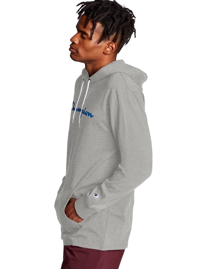 Champion Middleweight Hoodie Herr Grå | 5623097-KE