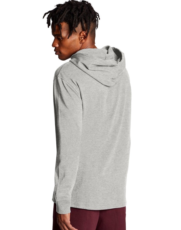 Champion Middleweight Hoodie Herr Grå | 5623097-KE