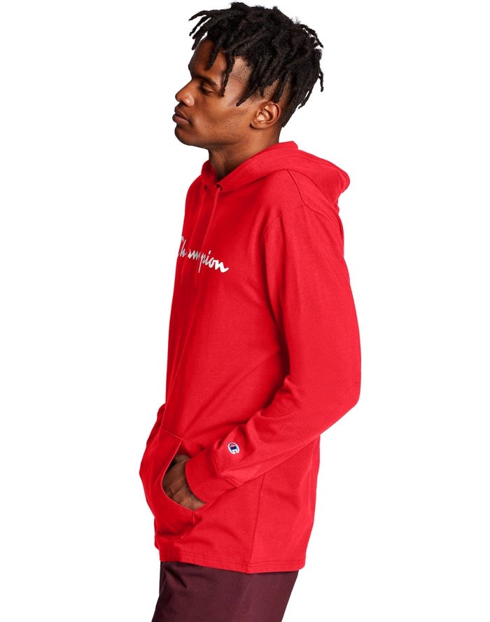 Champion Middleweight Hoodie Herr Röda | 7826015-IK