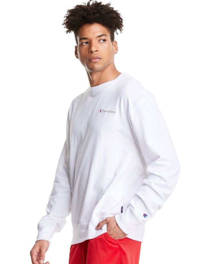 Champion Middleweight Jersey Long-Sleeve T-shirt Herr Vita | 1538976-MT