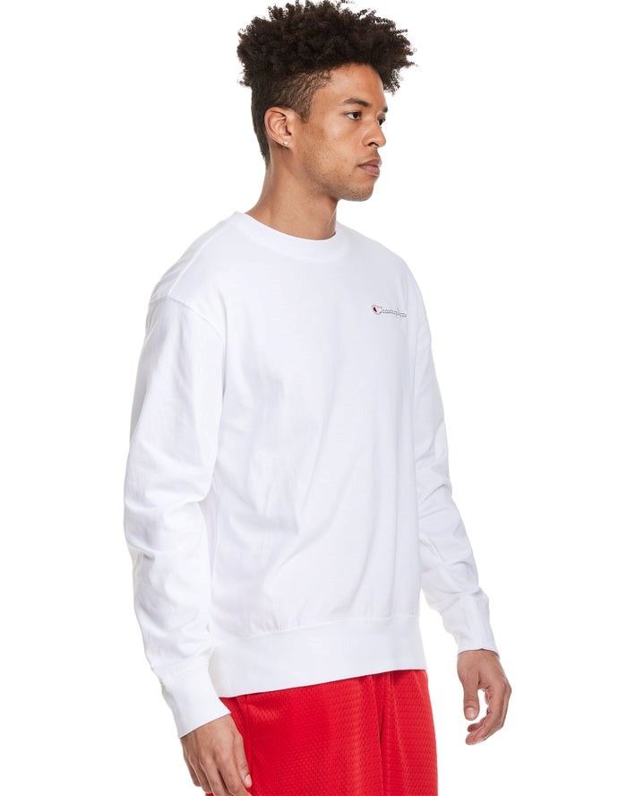 Champion Middleweight Jersey Long-Sleeve T-shirt Herr Vita | 1538976-MT