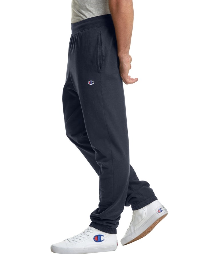 Champion Middleweight Sweatpants Herr Marinblå | 3672591-RM