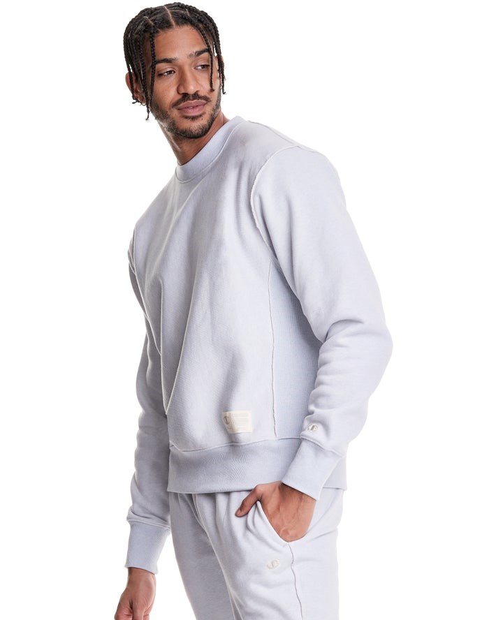 Champion Natural State Reverse Weave Crew Tröjor Herr Grå | 6748950-NT