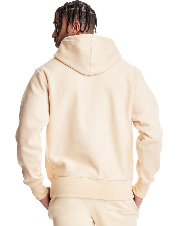 Champion Natural State Reverse Weave Hoodie Herr Grädde | 1365029-EK