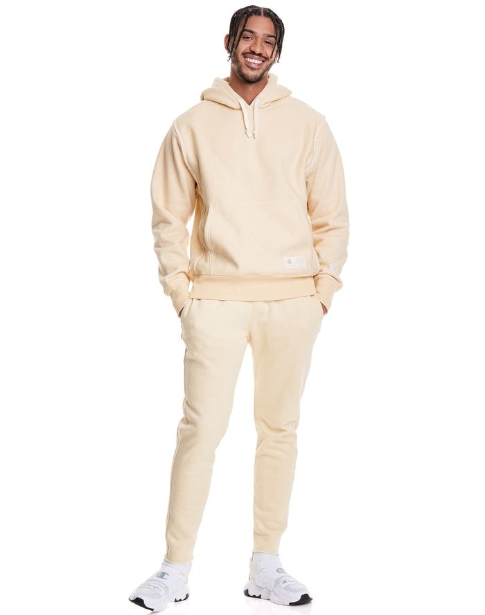 Champion Natural State Reverse Weave Hoodie Herr Grädde | 1365029-EK