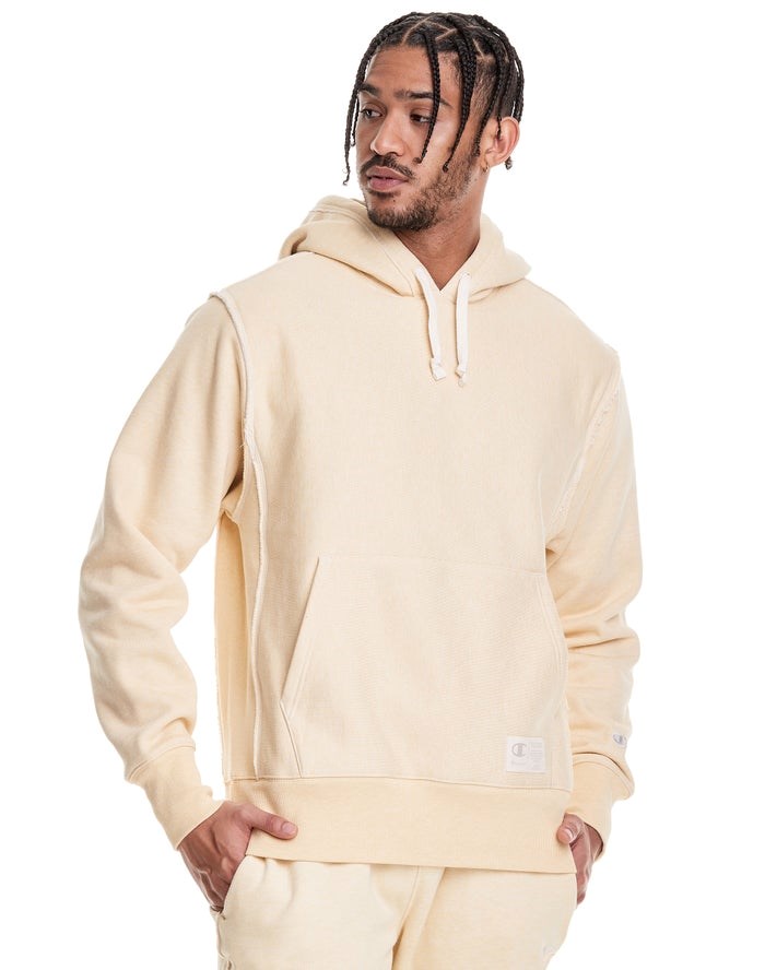 Champion Natural State Reverse Weave Hoodie Herr Grädde | 1365029-EK