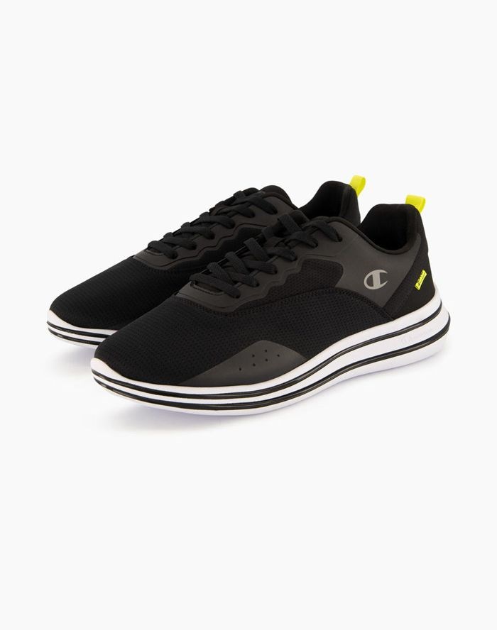 Champion Nyame Spets-Up Mesh Sneakers Herr Svarta | 0295671-GB