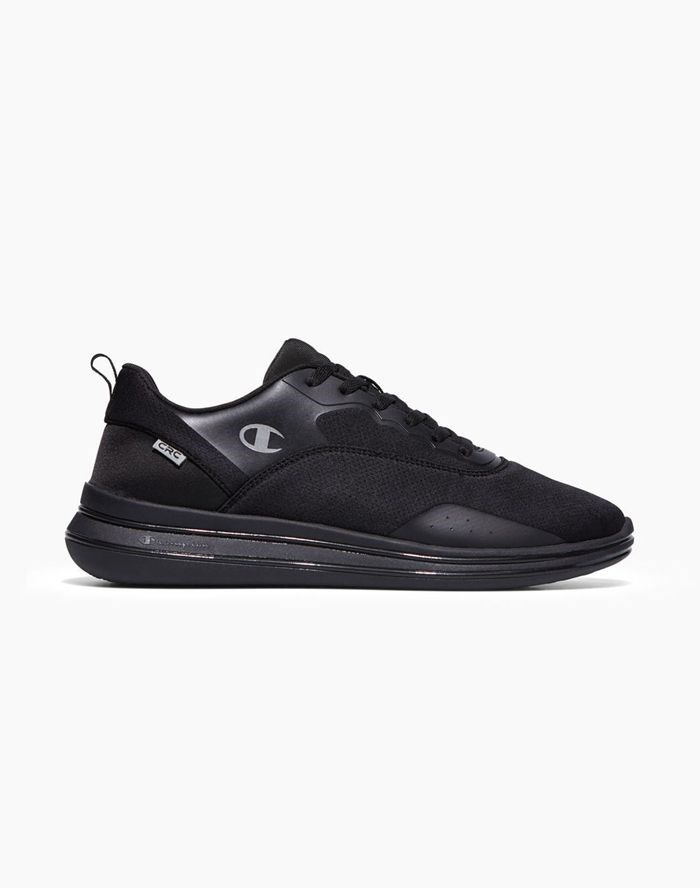 Champion Nyame Spets-Up Mesh Sneakers Herr Svarta | 9260175-ZT