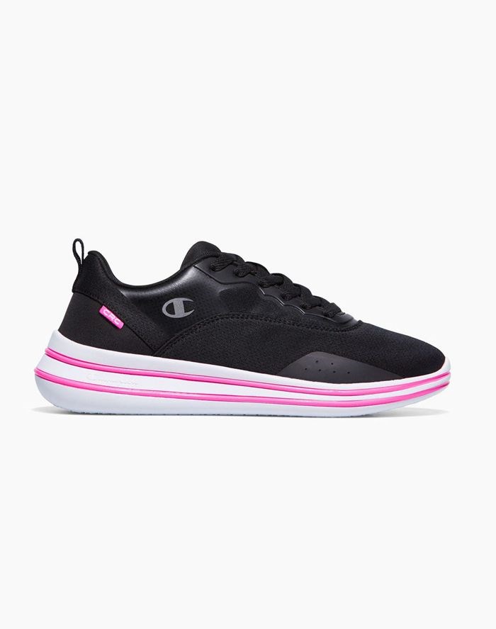 Champion Nyame Spets-Up Sneakers Dam Svarta | 5681730-GW