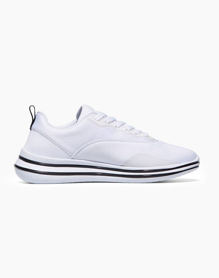 Champion Nyame Spets-Up Sneakers Dam Vita | 5978140-BT