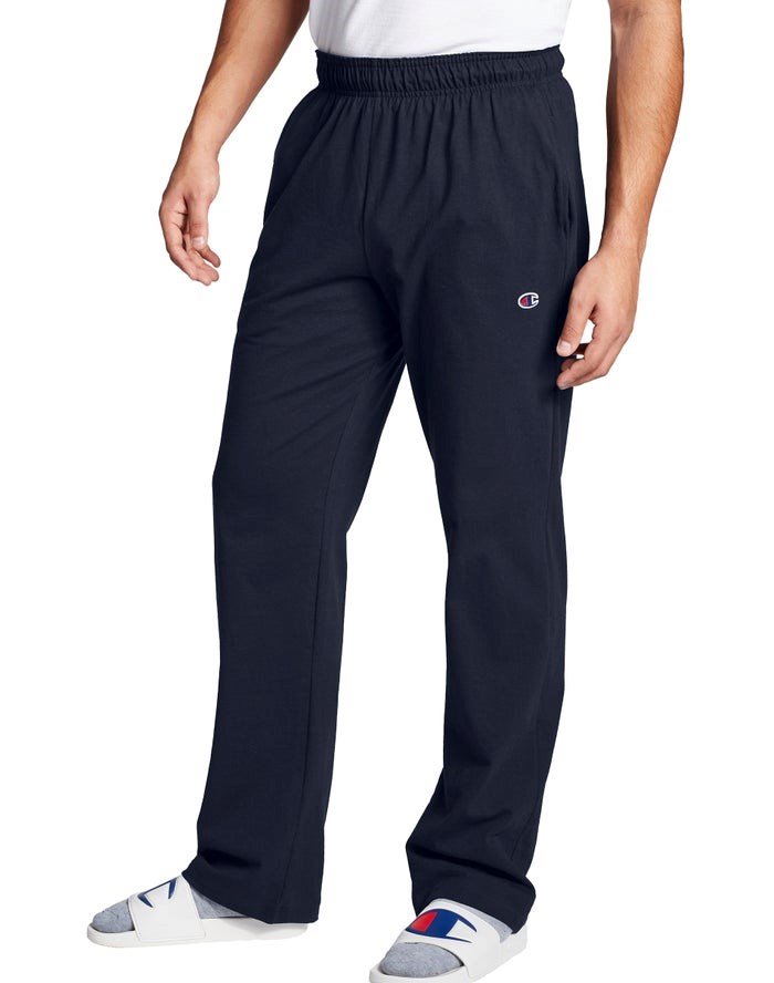 Champion Open Bottom Everyday Bomull Shorts Herr Marinblå | 2410587-FD