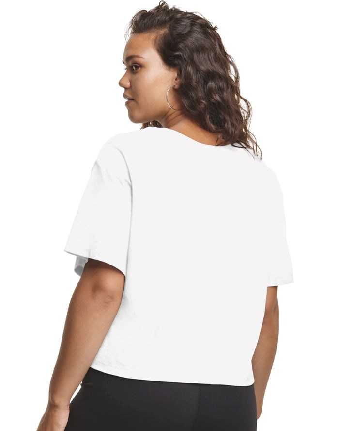 Champion Plus Cropped Script C Logo T-shirt Dam Vita | 2096835-IL