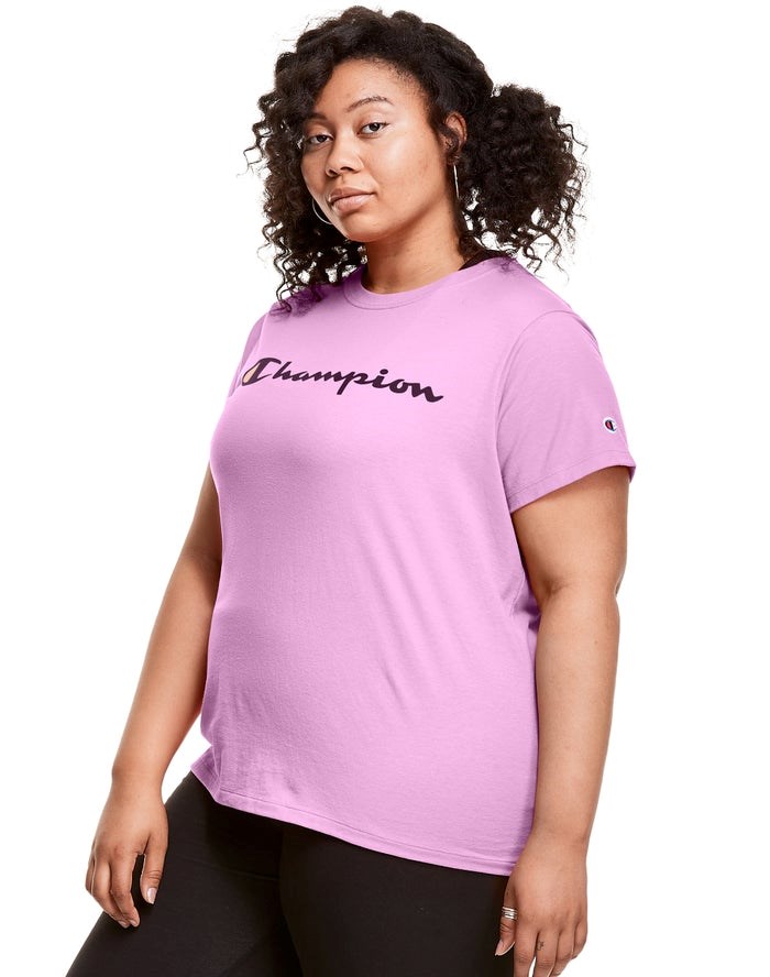 Champion Plus Klassiska Script Logo Blast Dam Rosa | 5671089-NX