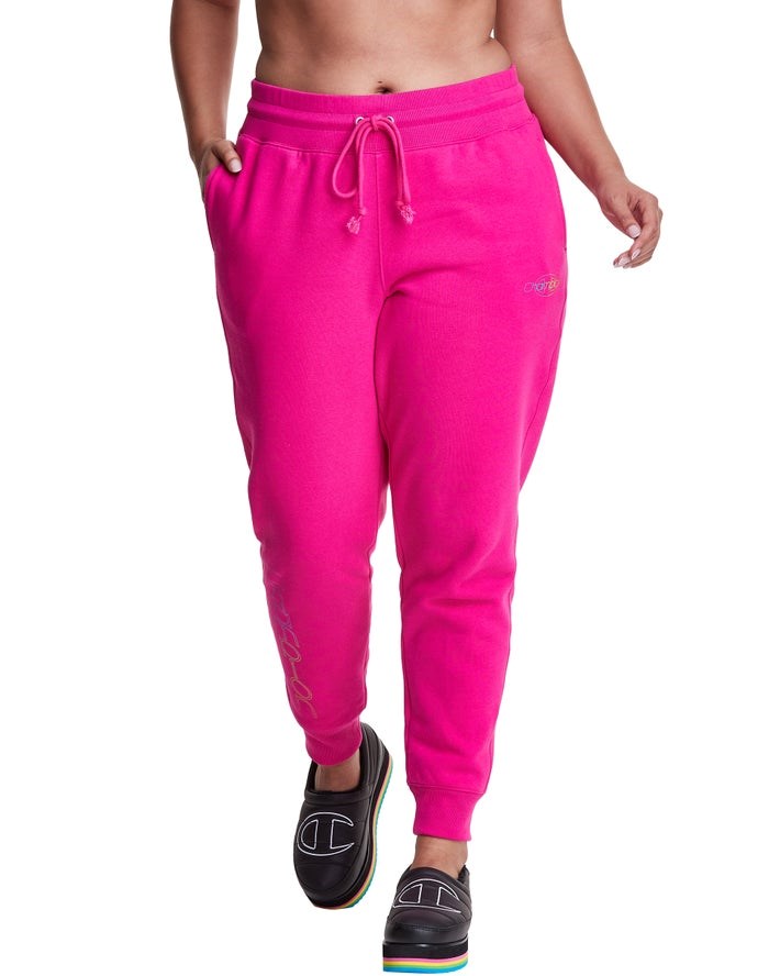 Champion Plus Reverse Weave Byxor Dam Rosa | 7413095-WV