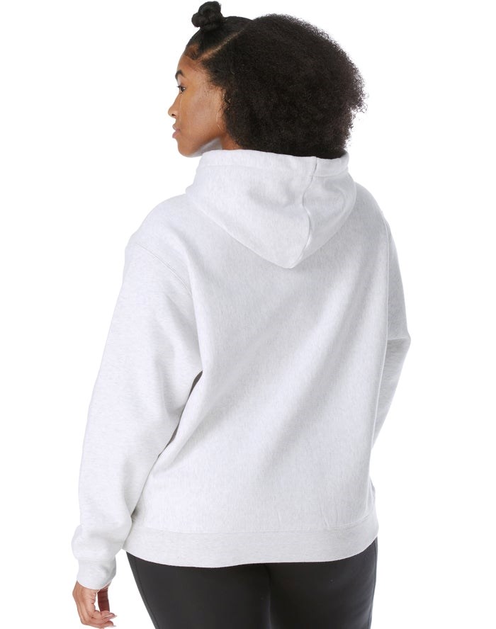 Champion Plus Reverse Weave Ombre Chenille Applique Hoodie Dam Grå | 0739128-GK