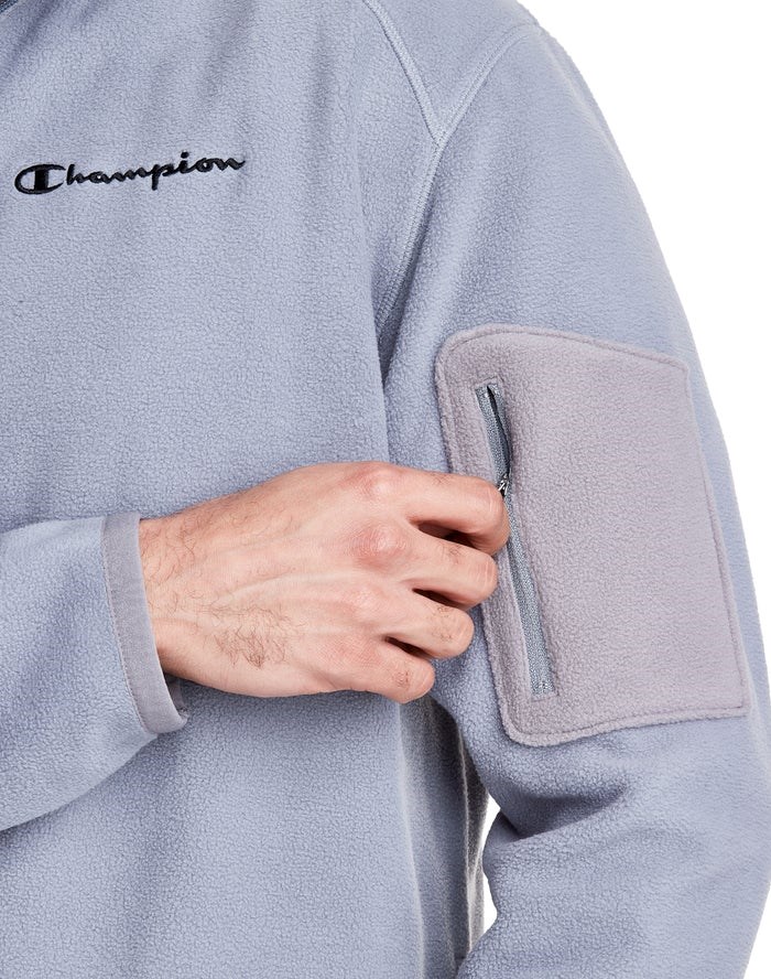 Champion Polar Fleece Full Zip Sweatpants Herr Blå | 9654802-QT