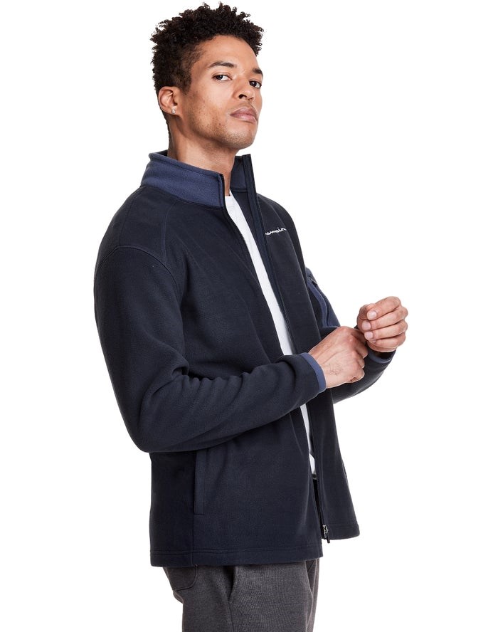 Champion Polar Fleece Full Zip Sweatpants Herr Marinblå | 9761482-ZT