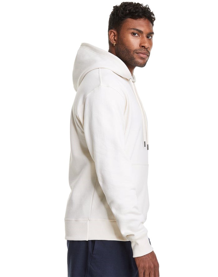 Champion Powerblend Fleece C Logo Hoodie Herr Vita | 0926843-OM