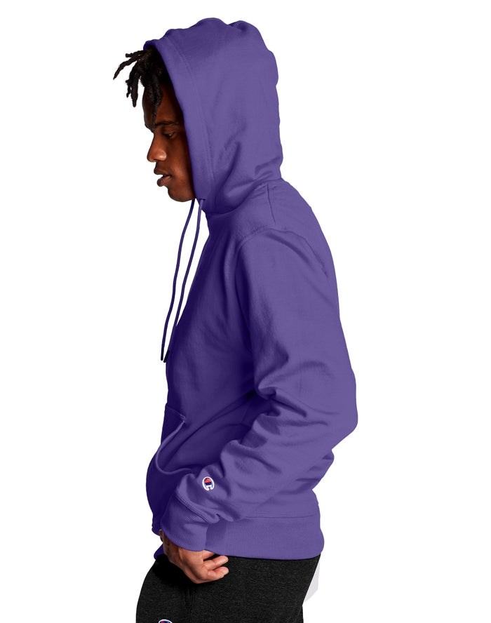 Champion Powerblend Fleece C Logo Hoodie Herr Lila | 2718350-JB