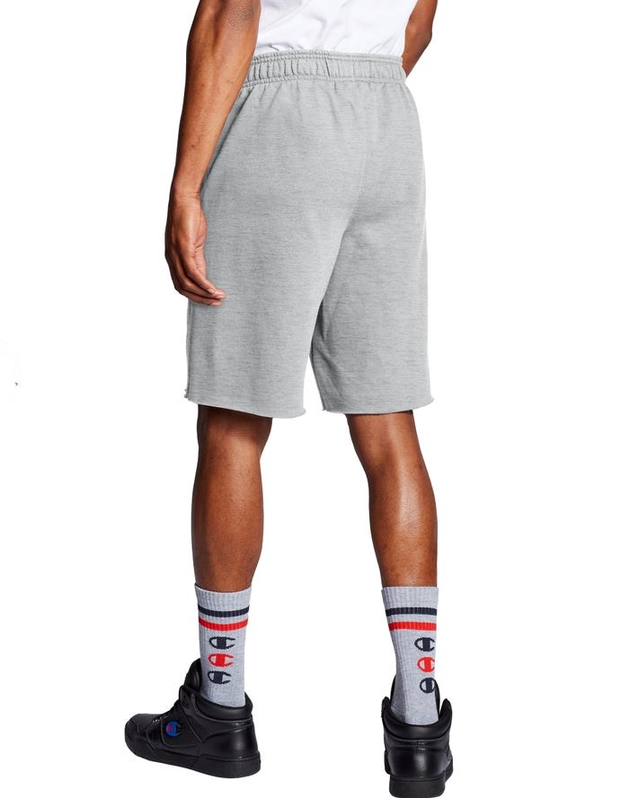 Champion Powerblend Fleece C Logo Shorts Herr Grå | 8193675-RG