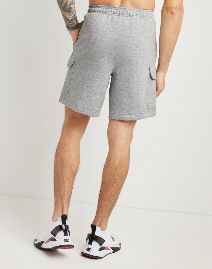 Champion Powerblend Fleece Cargo Shorts Herr Grå | 7230145-CY