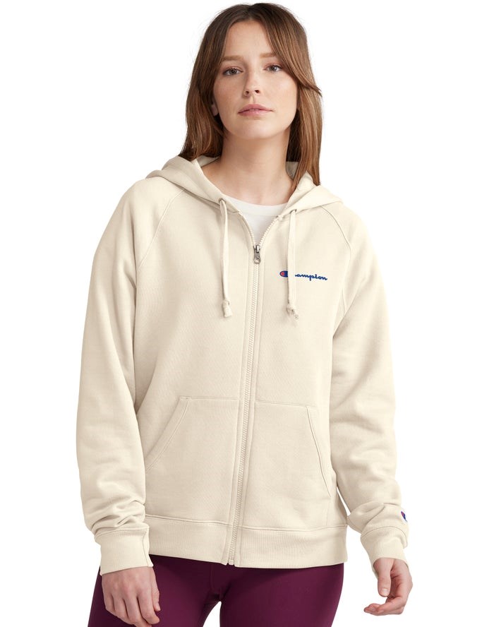 Champion Powerblend Fleece Full Zip Jacka Dam Grädde | 5407219-QF