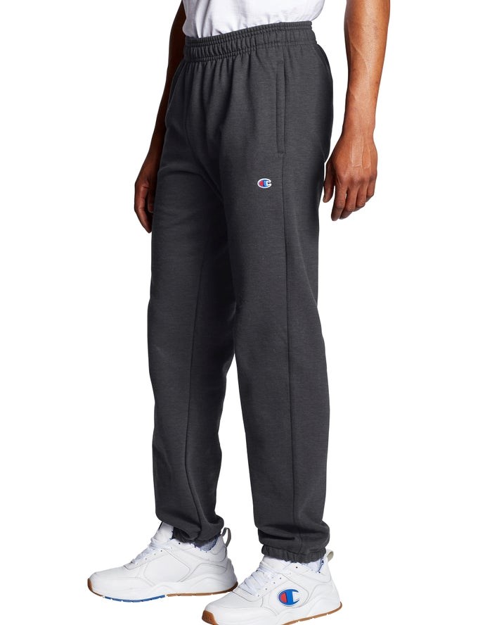 Champion Powerblend Fleece Relaxed Bottom Shorts Herr Mörkgrå | 8429153-FM