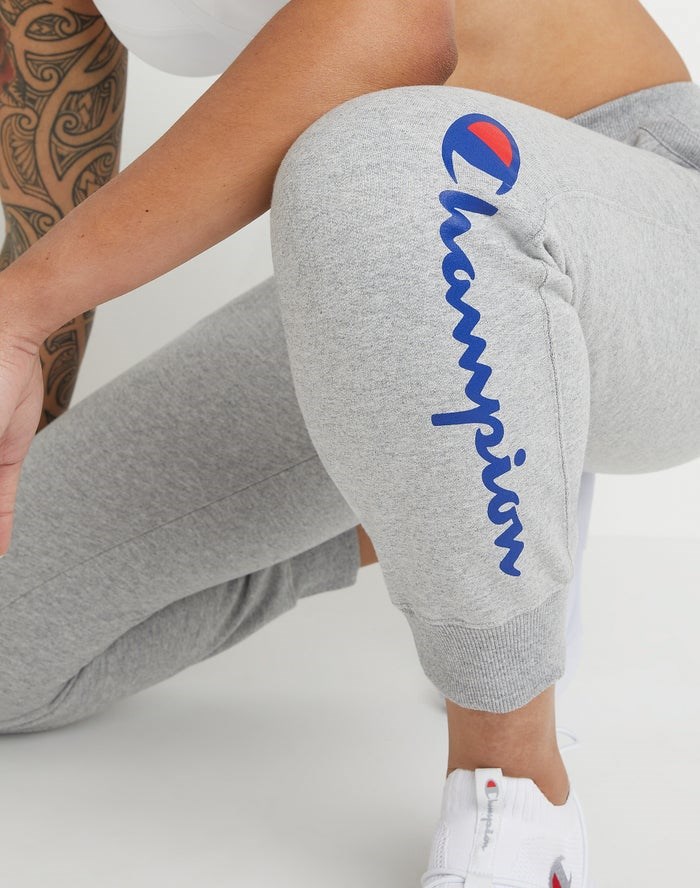 Champion Powerblend Fleece Script Logo Byxor Dam Grå | 6793481-UW