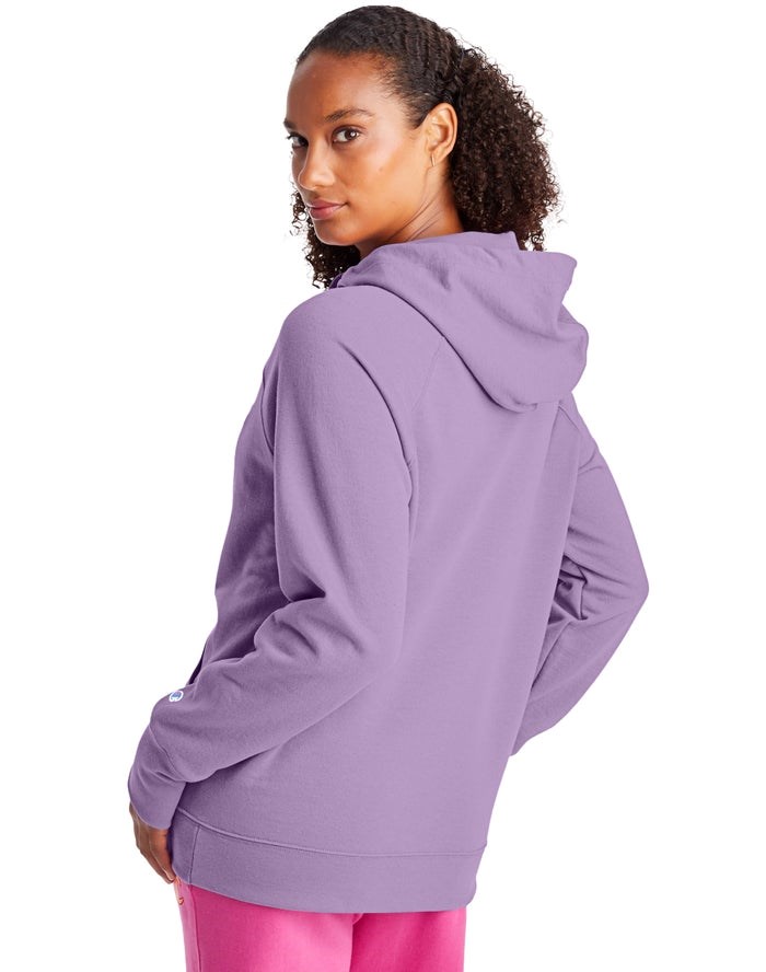 Champion Powerblend Fleece Script Logo Jacka Dam Lila | 0172485-CA