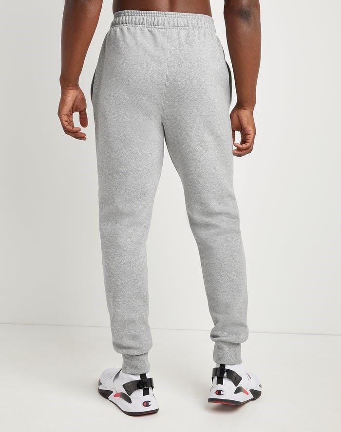 Champion Powerblend Fleece Sweatpants Herr Grå | 3921765-WM