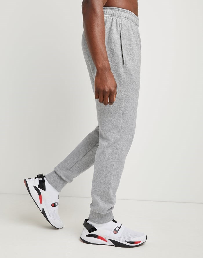 Champion Powerblend Fleece Sweatpants Herr Grå | 3921765-WM