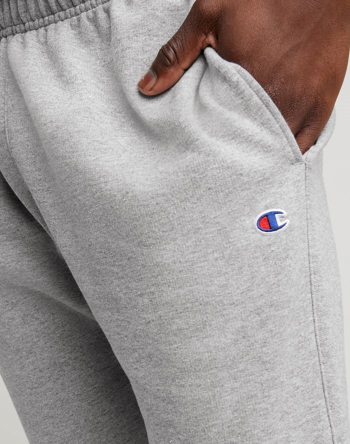 Champion Powerblend Fleece Sweatpants Herr Grå | 3921765-WM