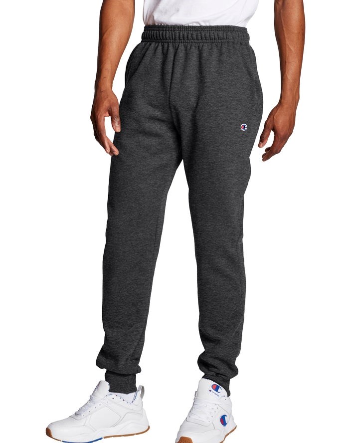 Champion Powerblend Fleece Sweatpants Herr Mörkgrå | 8735920-OA