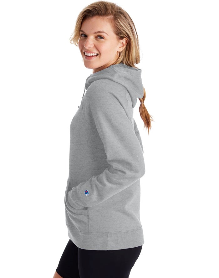 Champion Powerblend Hoodie Dam Grå | 3109576-UH