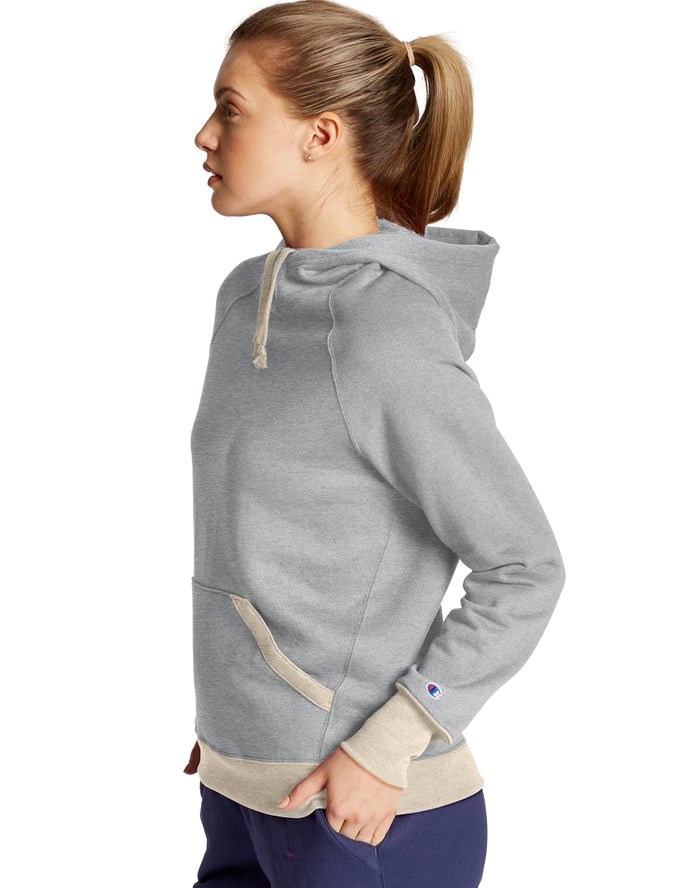 Champion Powerblend Hoodie Dam Grå | 8210547-CT