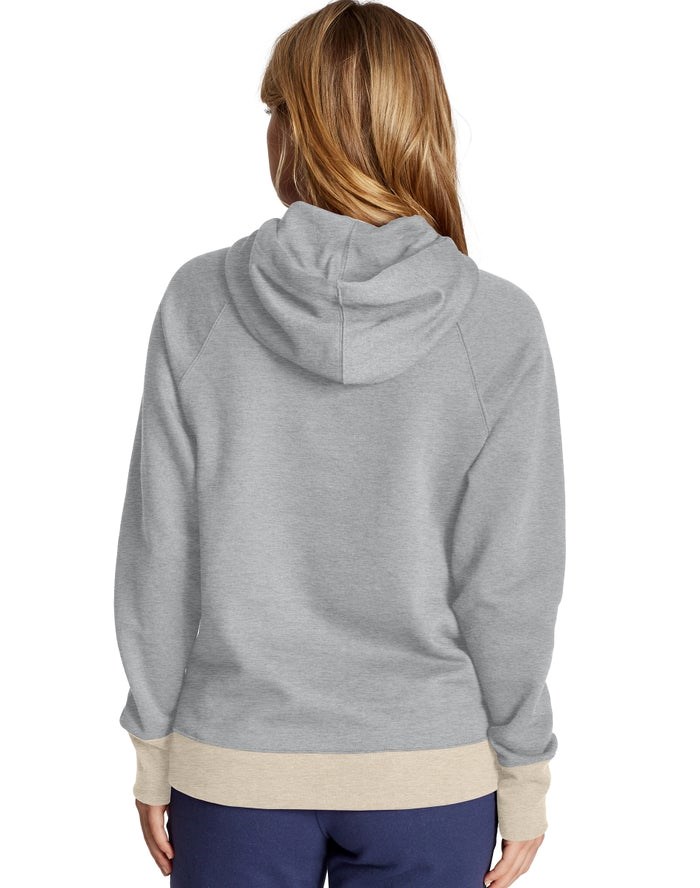 Champion Powerblend Hoodie Dam Grå | 8210547-CT