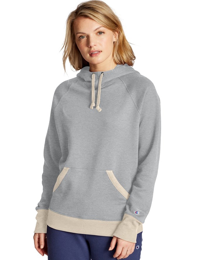 Champion Powerblend Hoodie Dam Grå | 8210547-CT