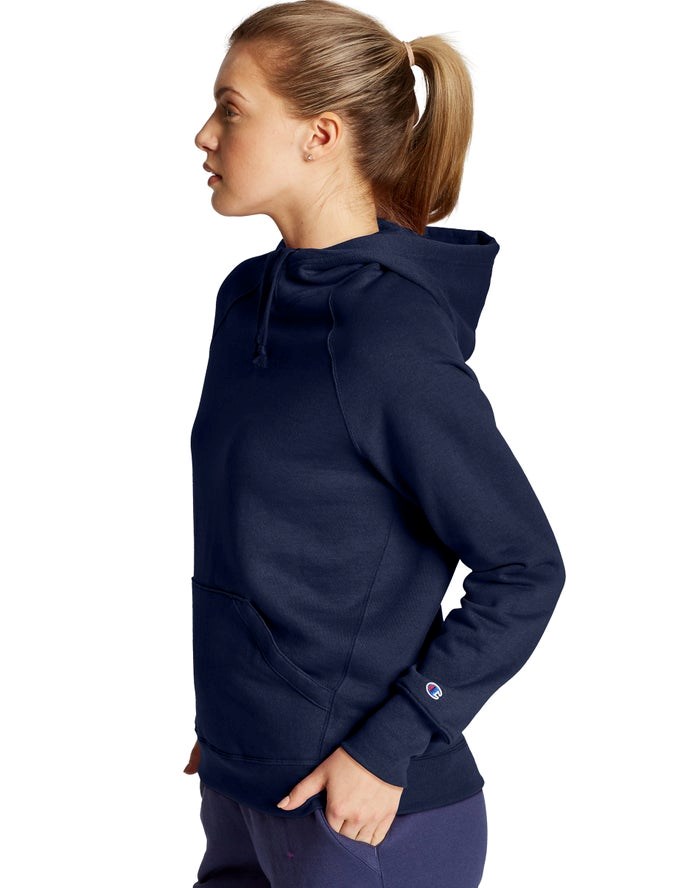 Champion Powerblend Hoodie Dam Marinblå | 1705324-XA