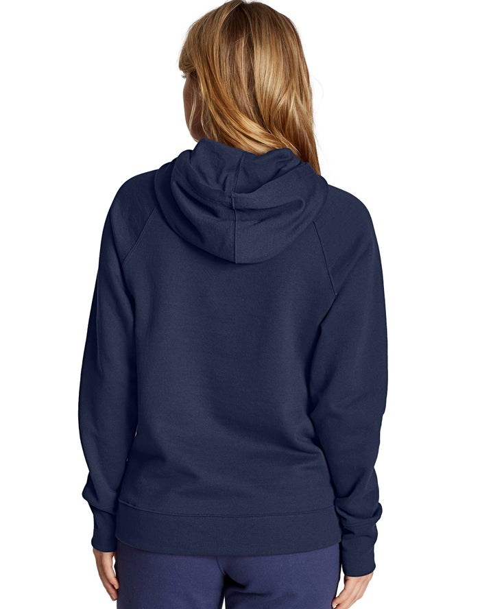 Champion Powerblend Hoodie Dam Marinblå | 1705324-XA