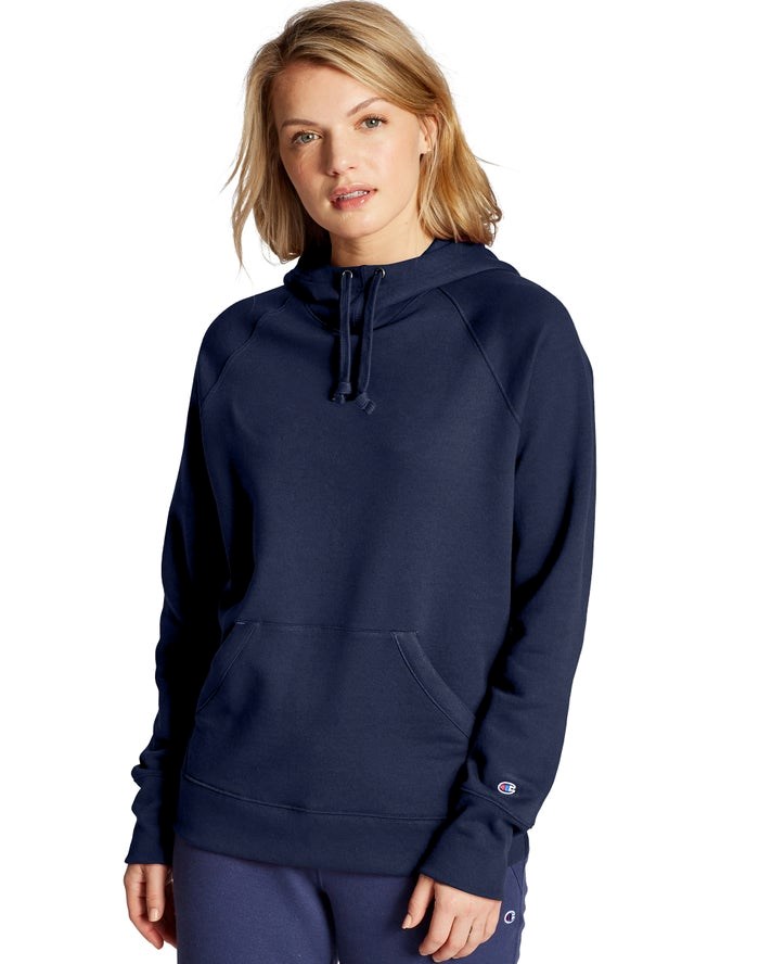 Champion Powerblend Hoodie Dam Marinblå | 1705324-XA