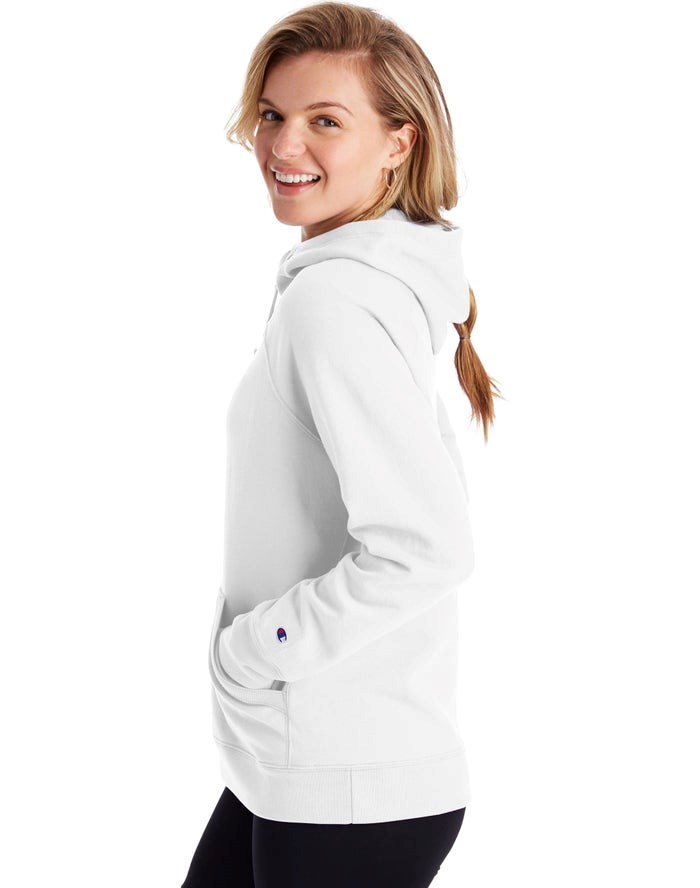 Champion Powerblend Hoodie Dam Vita | 8314695-KW